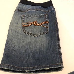 MIMI maternity denim skirt